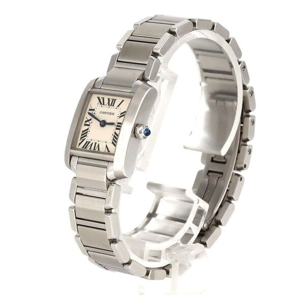 Cartier Tank Française SM W51008q3 SS Quartz - Picture 2 of 9